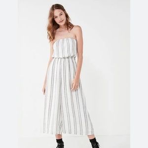Urban Outfitters Silence + Noise Jackson Strapless Culotte Jumpsuit- XS